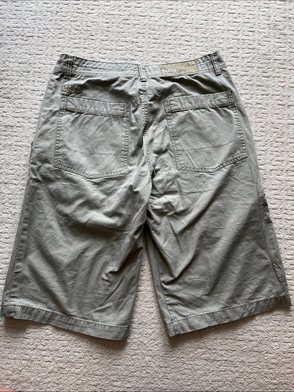 Oxbow Men’s Shorts Small Cargo Pockets Zippers Jorts Long Board Shorts Skater - Picture 4 of 10
